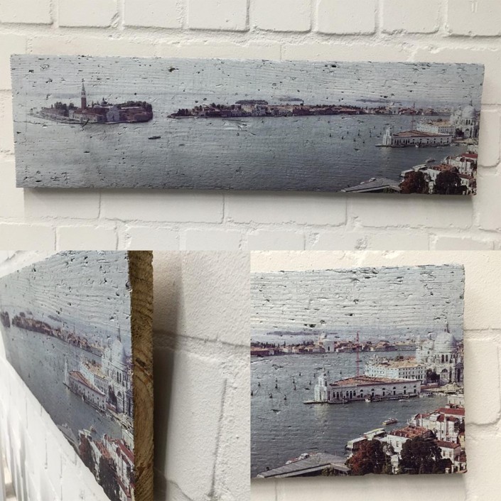 Venedig Holzdruck foto auf Holz Lumberprint