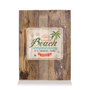 LumberPrint Holzdruck Deko Wandbild SUMMER Beach Summer