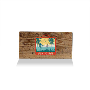LumberPrint Holzdruck Deko Wandbild BON Voyage Summer