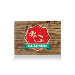 LumberPrint Holzdruck Deko Wandbild SUMMER Summer