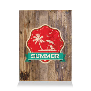 LumberPrint Holzdruck Deko Wandbild SUMMER Summer