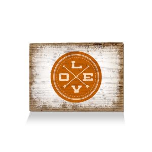 LumberPrint Holzdruck Deko Wandbild Love Circle Love