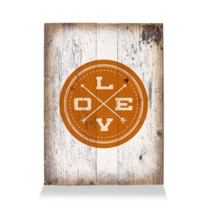 LumberPrint Holzdruck Deko Wandbild Love Circle Love