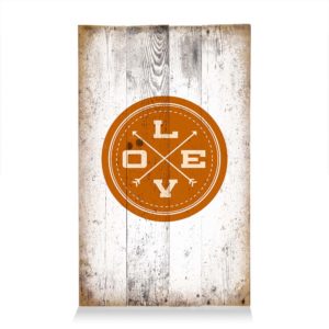 LumberPrint Holzdruck Deko Wandbild Love Circle Love