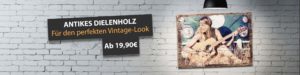 Foto auf Vintageholz Lumberprint Holzdruck