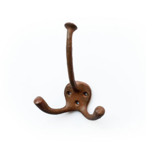 LumberPrint Garderobenhaken mit Rost Patina "large"