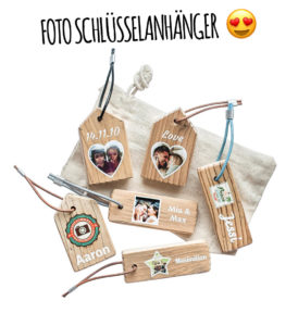 LumberPrint Schlüsselanhänger - Foto auf Holz - Holzdruck