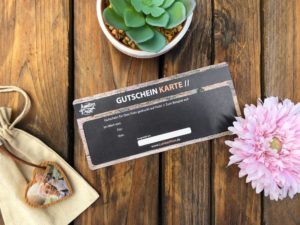 Gutscheinkarte zum verschenken